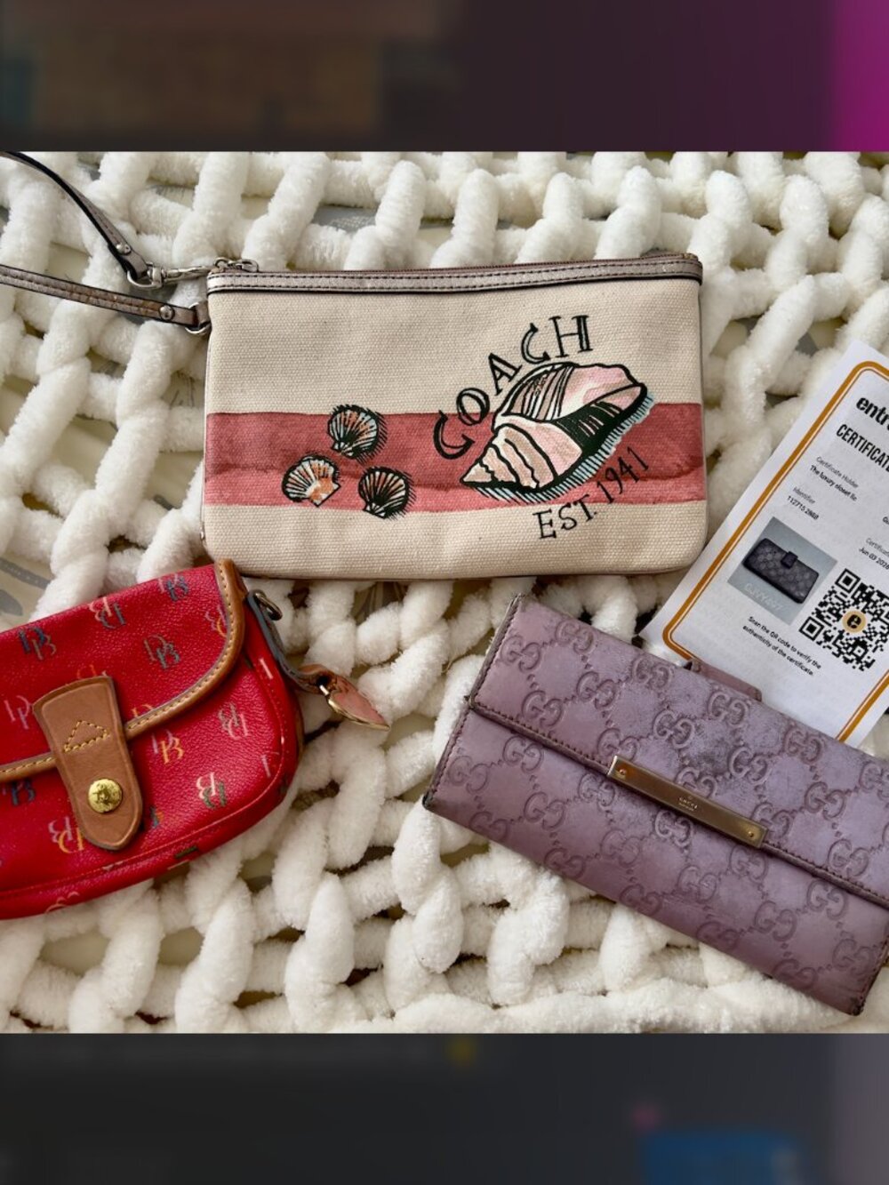 Bundle of Wallets Dooney,Coach, GUCCI